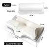 Butterfly Memory Foam Cervical Neck Support Pillow - Non-Collapsing Ox Horn Design