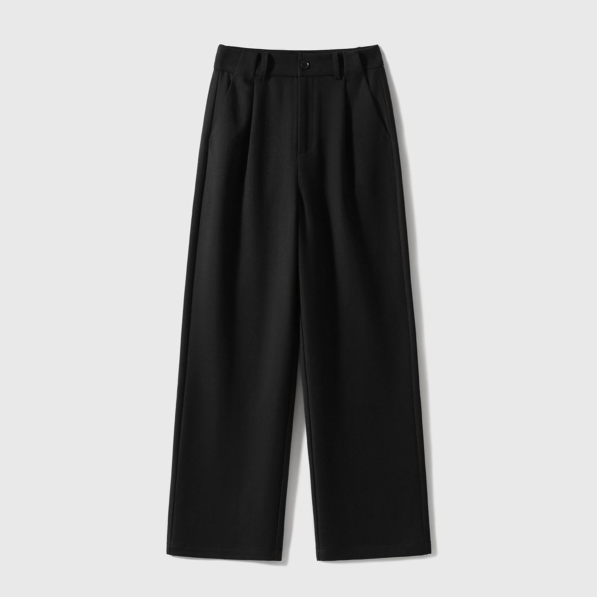 

Женские повседневные брюки-костюм из лиоцелла и шерсти свободного кроя с широкими штанинами L