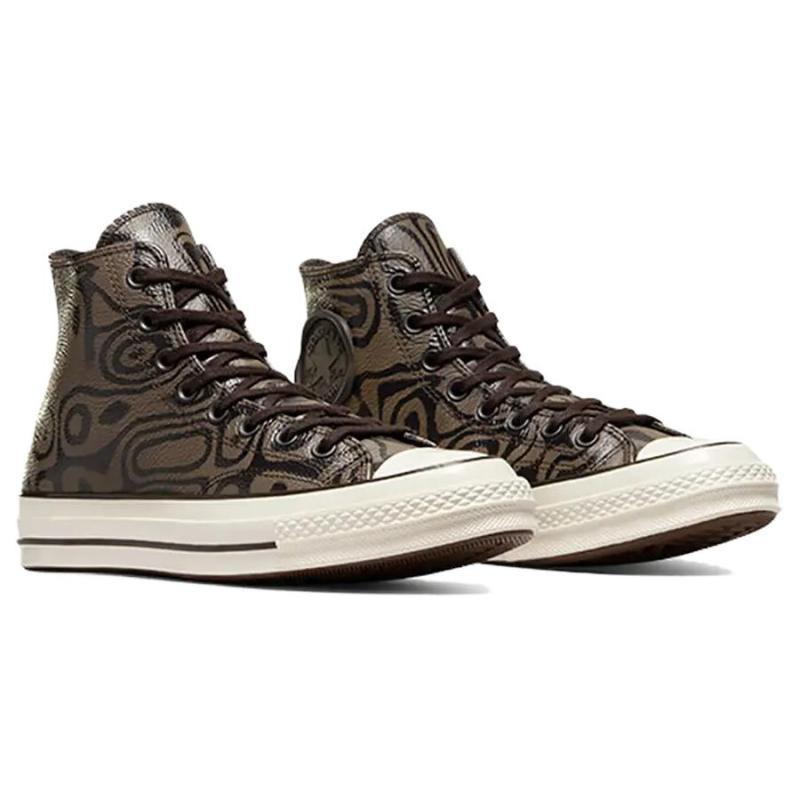 Willy Wonka x Converse Chuck 70 Trendy Cool High Top Espadrilles Unisex Brown