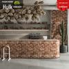 "3M Silná Samolepicí Vodotěsná PVC Tapeta Vzor Cihla": Retro design červených cihel pro restaurace a rekonstrukce"