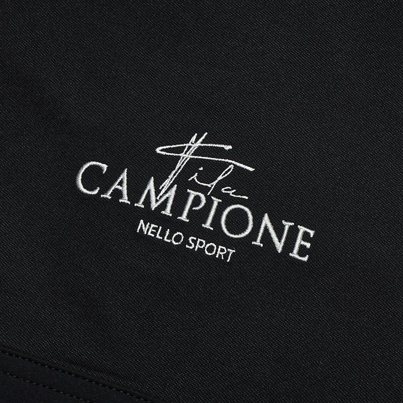 Fila Heritage Series Soft Comfortable Wrinkle-Resistant Simple Versatile Solid Color Long Sleeve Knit Top Men Tops Black F11M528501FBK