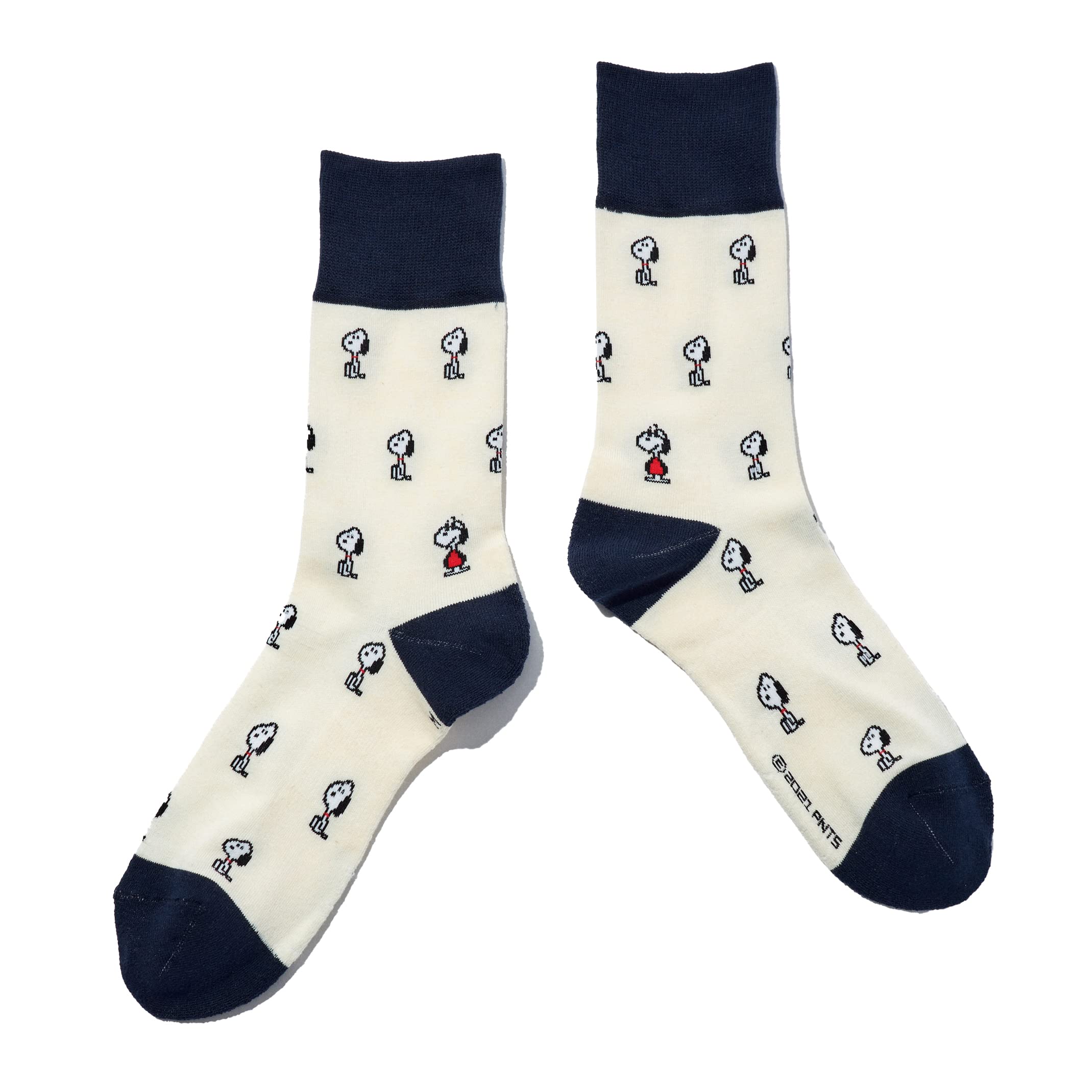 

Sixtocks Товары Snoopy Носки в подарок Snoopy Носки Сделано в Японии Линейный узор 02 x 72 Слоновая кость x [CHICSTOCKS] Официальный Мужские Женские (С, ВМС)