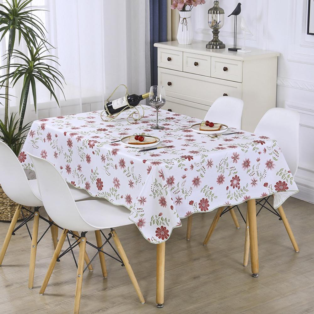 Voděodolný potah na stůl s ochranou proti opaření, domácí ubrus na konferenční stolek, dekorace na jídelní stůl