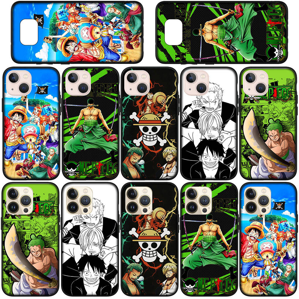 Phone Case for iPhone 17 15 16 Plus Redmi Note 14 12 11 13 Pro Max Huawei P30 P20 Lite OPPO A60 A40 A80 A18 Roronoa Zoro Anime Luffy One Piece Cover