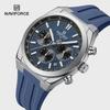 Waterproof Sport Watches for Men Multi-function Chronograph Wrist Watch Male Luxury Silica Band Quartz Clock