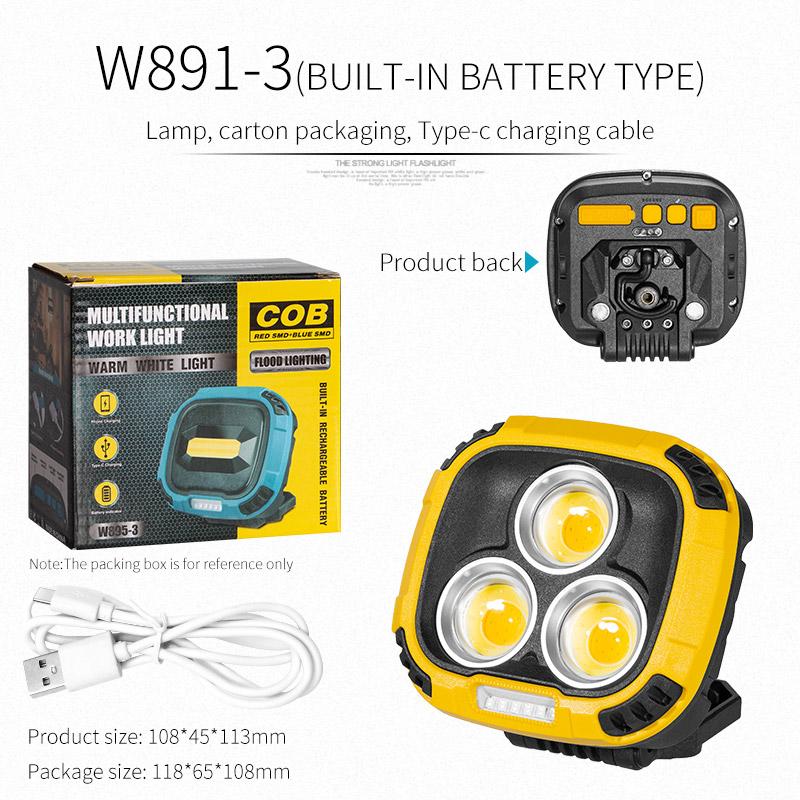 Powerful LED Flashlight Power Bank USB Rechargeable Torch Light Strong Magnetic Adsorptio High Power Flashlight Lantern