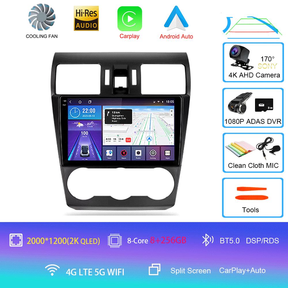 Android 14 Video Player Car Radio For Subaru Forester 4 SJ 2012 - 2015 Multimedia Navigation Stereo GPS No 2din 2 Din Dvd