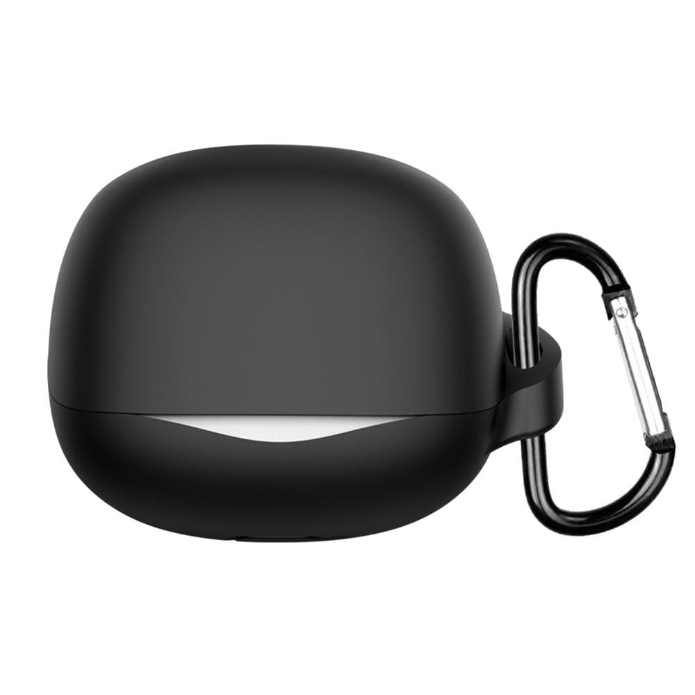 with Carabiner Earphone Cover Anti-fall Headphone Protective Case for QCY MeloBuds N50/ HT12