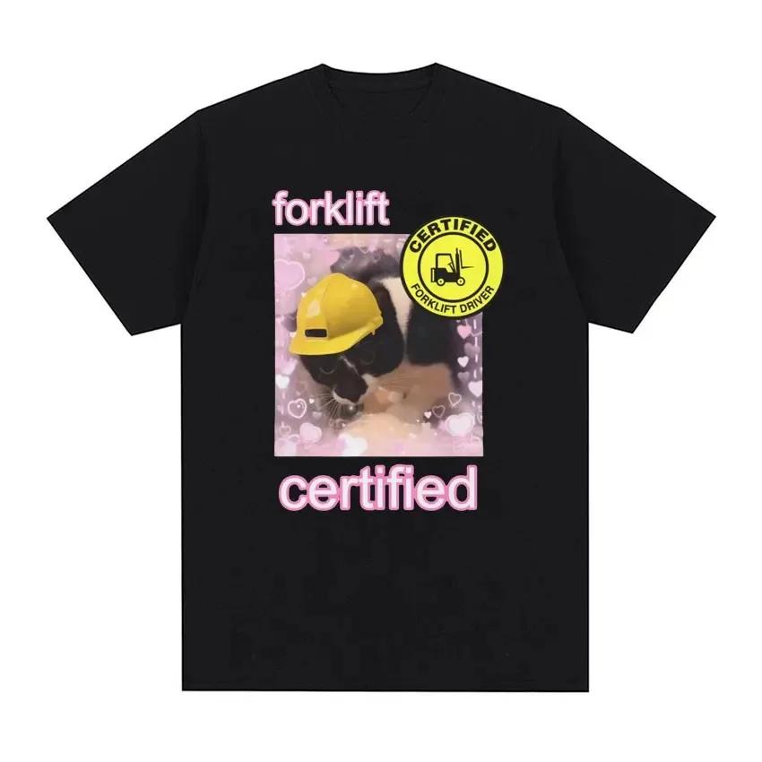 I Eat Cement Cursed Cat Funny Meme T Shirt for Women Fashion Casual Short Sleeve T Shirts Women T-shirt Tops