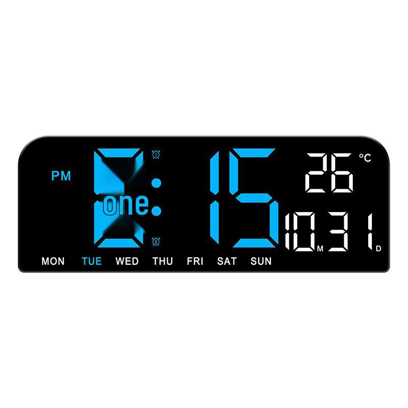 Large LED Desktop Alarm Clock with Hanging Option - Creative Table Clock with Simple Design