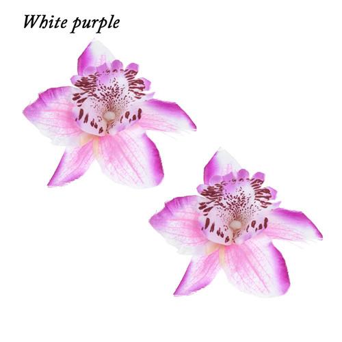 2Pcs Fashion Flowers Hair Clips Women Bohemia Bridal Orchid Hairpins Wedding Accessories Girls Barrette Beach Hair Accessories