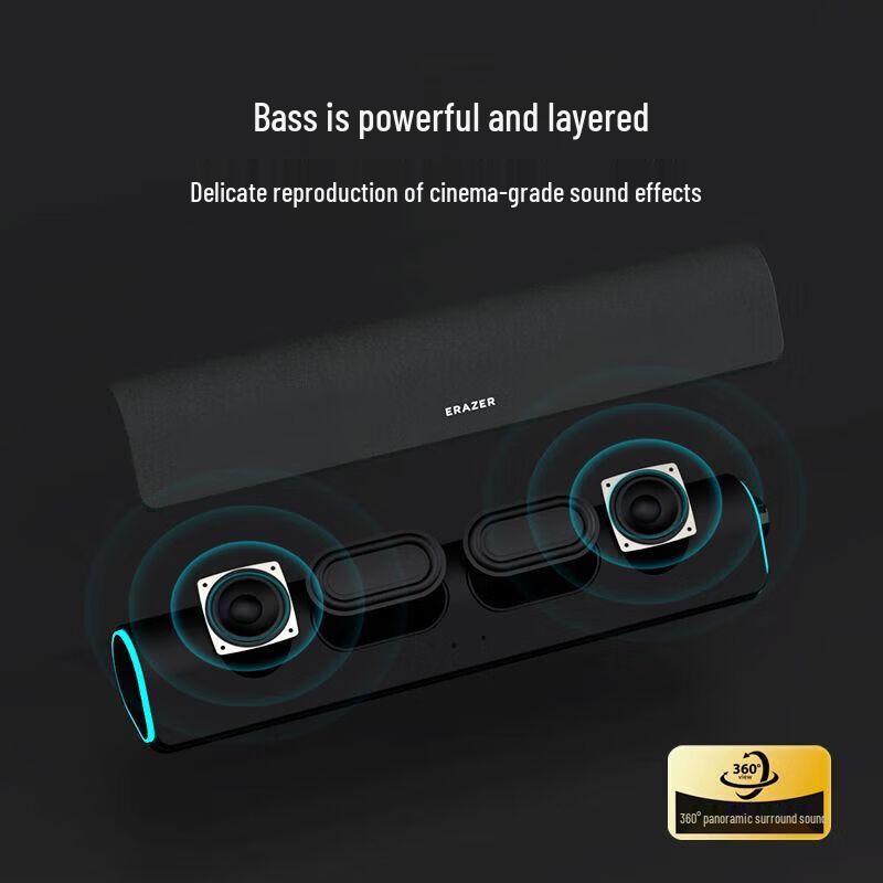Lenovo W05 Desktop Speaker - Bluetooth & USB Wired, HiFi Audio CN plug (adapter included)