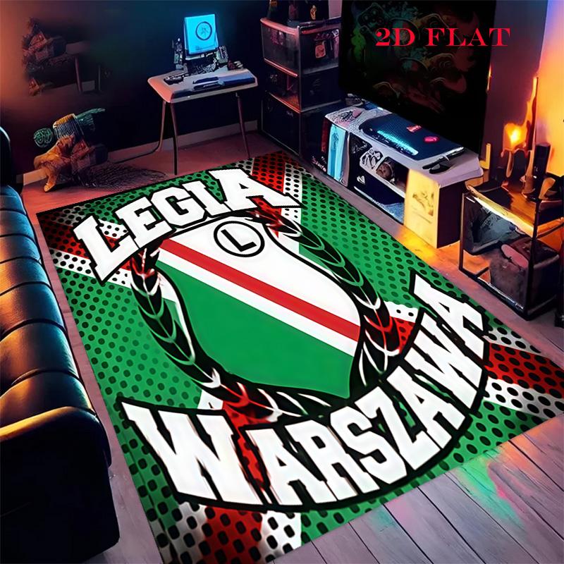 

Legia Warsaw poster Carpet Rug for Living Room Bedroom Home Sofa Decoration,Kids play Nonslip Floor Mat 40x60cm( 15x23in )