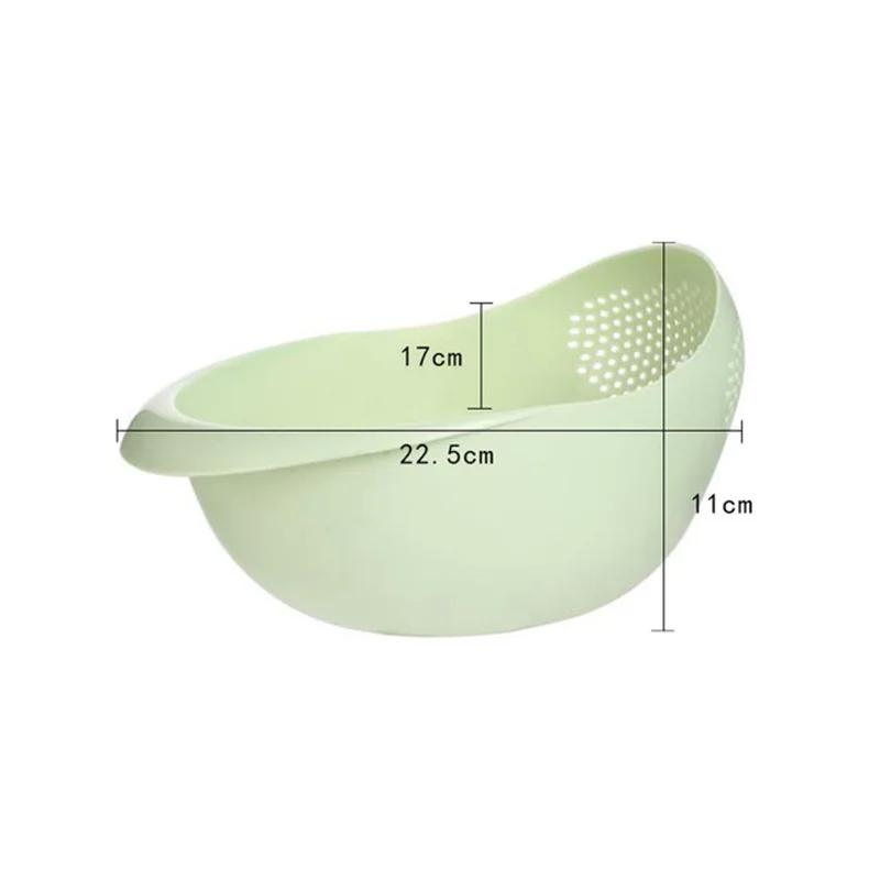 

Rice Sieve Plastic Colander Strainer Basket with Ergonomic Handles Fine-mesh for Efficient Rice Rinsing Sink Draining White зелений