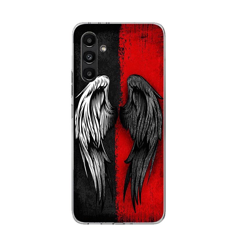 Angel Wings Devil Bad Phone Case For Samsung Galaxy A17 A16 A14 A15 A13 A57 A56 A54 A55 A53 A37 A36 A34 A35 A33 A26 A24 A25 A23