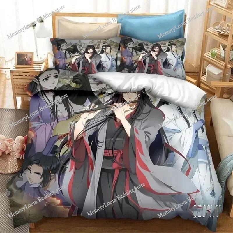 Grandmaster of Demonic Cultivation Mo Dao Zu Shi Bedding Set Single/Queen/King Size 3D Print Duvet Cover Bed Sheet Soft Set