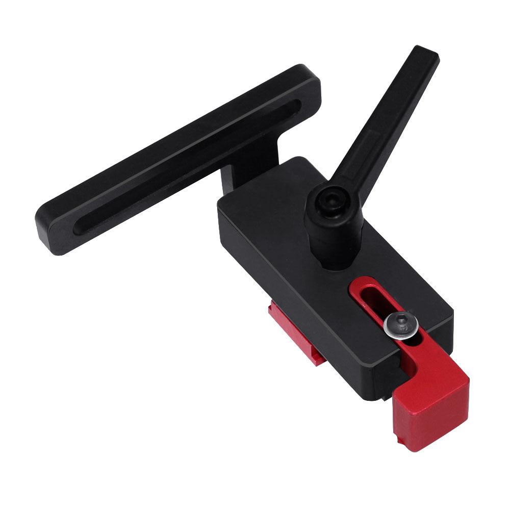

Diagonal Rail Stop Oblique Groove Locator Aluminum Alloy Backing Limiter Woodworking Rail T-shaped Groove Woodworking DIY Tool 1Pc чорний