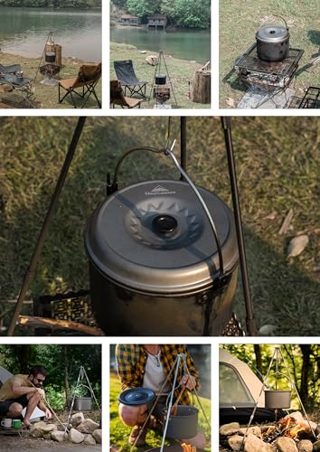 CAMPING MOON Aluminum Hanging Pot, Small, 2.6L, MC220