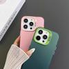Frosted Imd Colored Silver Case Is Suitable for Apple 15promax Mobile Phone Case iPhone161214/11/X All-inclusive.