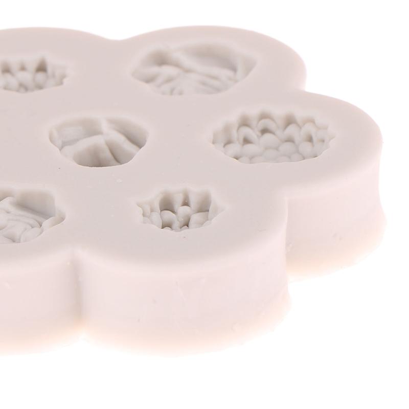 7 In 1 Flower Rose Peony Silicone Mold Diy Flower Aroma Candle Plaster Gypsum Ornaments Handmade Soap Mould