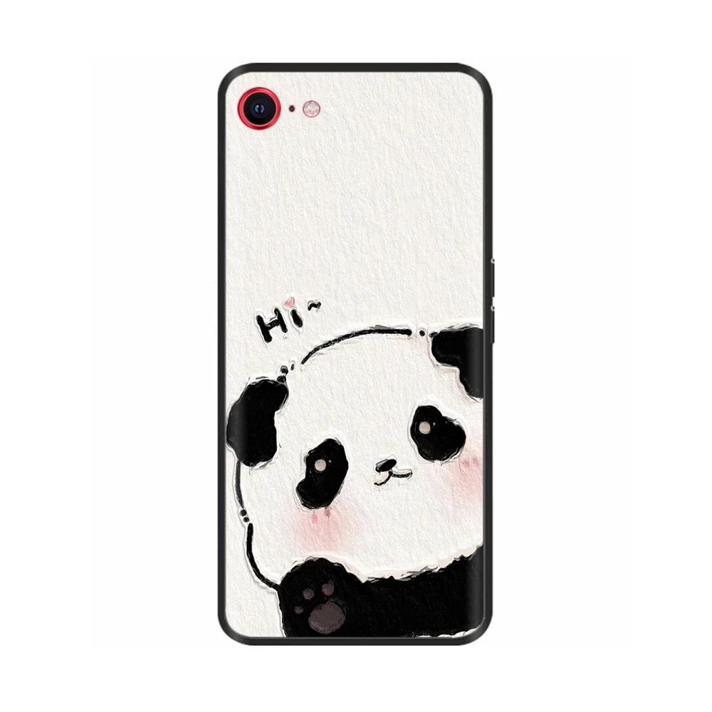 For iPhone SE 2020 Phone Case Funny Camera Protection Soft Liquid Silicone Back Cover for iPhone SE 2016 5 5S Cover for iPhoneSE