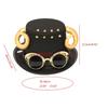 Steampunk Top Hat One Size Wool Victorian Hat with Goggles Unisex Costume Top Hats Gothic Hippies Caps Halloween Props