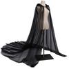 Ghost Cosplay Bride Adult Hooded Cape Cloak Gauze Material Women White Red Black
