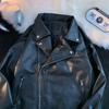 Men's Trendy European and American Street Fashion Loose PU Leather Motorcycle Jacket