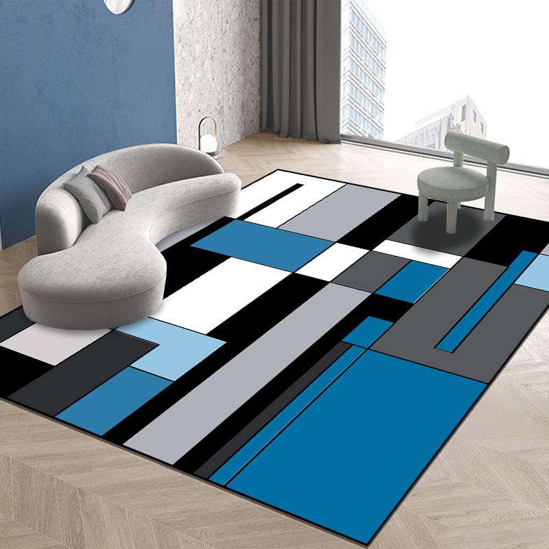 Moderne Teppiche für Wohnzimmer Geometrisches Dekor Mehrfarbiger Teppich Zuhause Sofa Bereichsteppiche Schlafzimmerdekoration Weiche Matte