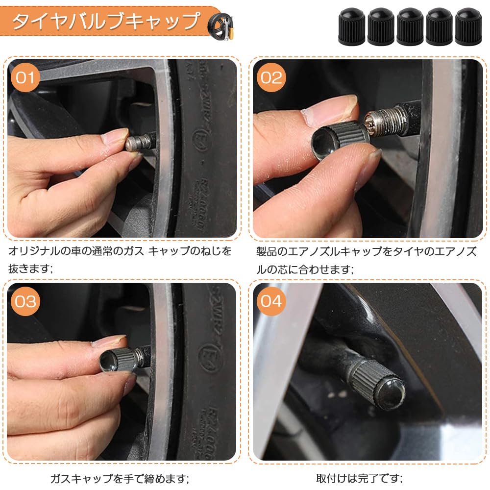 Tire Valve Core Tire Repair Tool Valve Core Spool Tool 62 Piece Set Removal