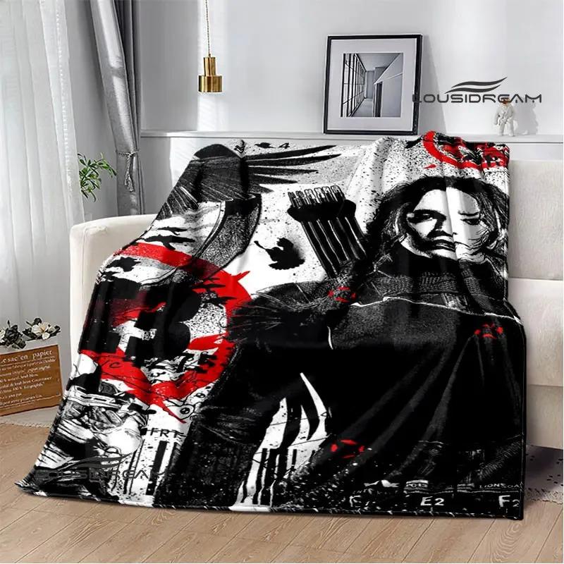 The Hunger Games Print Deka Flanelová deka Domácí cestovní deka deka tenká deka Teplá deka dárek k narozeninám