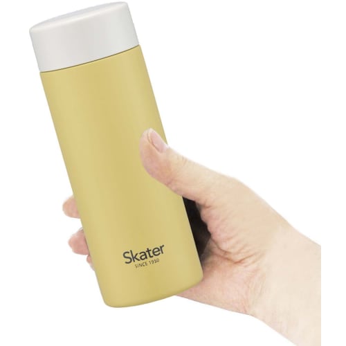 Skater Mug Bottle Dull Yellow 300ml Ultra Light Stainless Steel Water Bottle STYL3-A