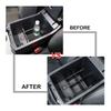 2PCS Center Console Organizer Set Compatible with 2010-2025 Toyota 4Runner Accessories Divider Armrest Tray Car ABS Storage Box