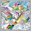 50pcs Cute Cartoon Paper Airplane Stickers for DIY Graffiti and Milk Tea Cup Decoration