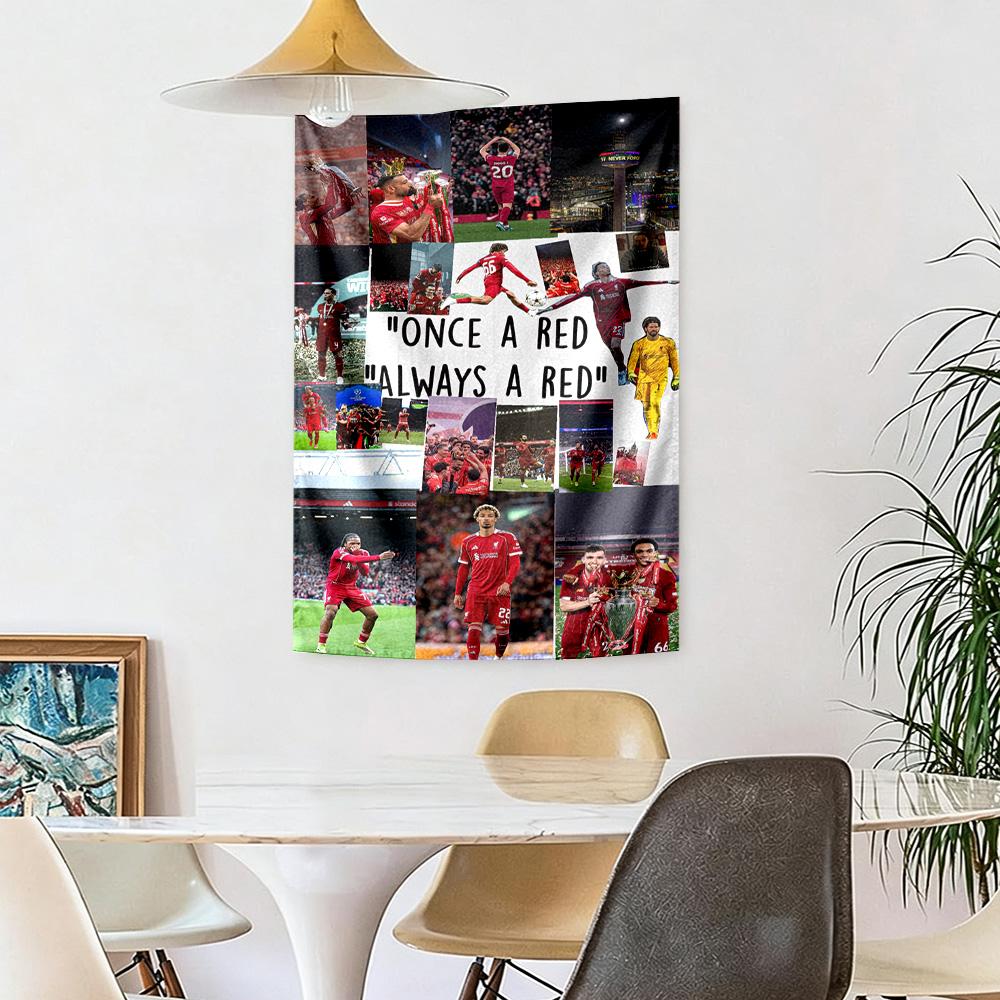 Liverpool Football Club Wall Decor Tapestry Art For Pet Memorial Birthdaywedding Party Backdrop Family Gift