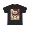Punk Rock Mohawk Skull Graphic Tee