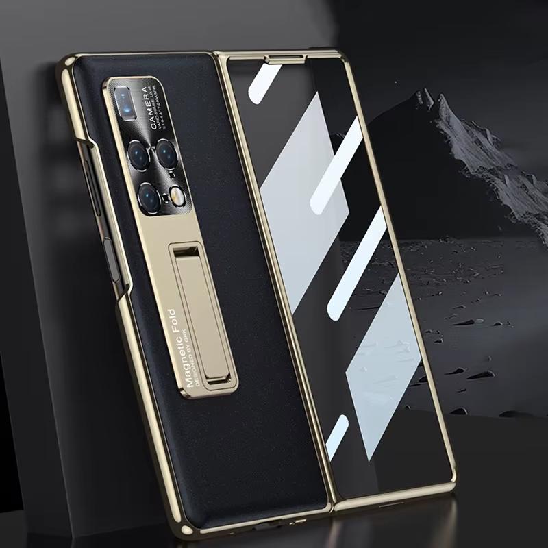 Electroplated Anti-Glare Matte Case For Huawei Mate X2 Outer Screen Glass Protective Stand Plastic Cover For Huawei Mate X2 Case