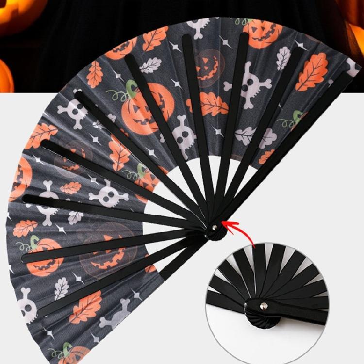 Portable 33cm Plastic Kung Fu Fan Themed Party Accessory Halloween Decoration Durable Reusable