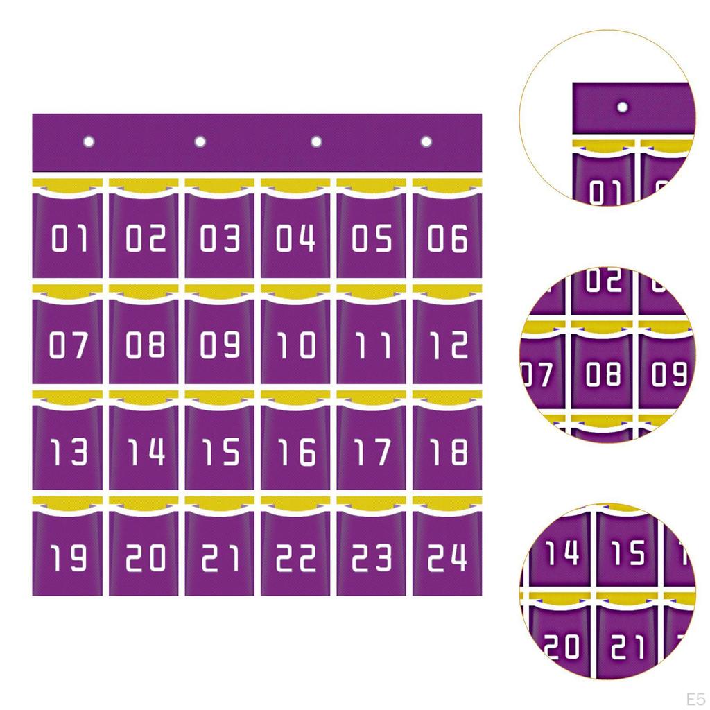 Classroom Organizer with Numbered Compartments for Phones
