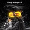 Bike Led Bicycle Indicator Tail Turn Signal Light Wireless Remote Usb Taillight