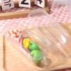 Cake Container Cake Packing Box Square Clear Plastic Cups Mousse Dessert Box With Lid  Pudding