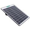 5W Solar Panel Charger Solar Charger with Type C Port for Security Camera Doorbell Outdoor Indoor Use Black
