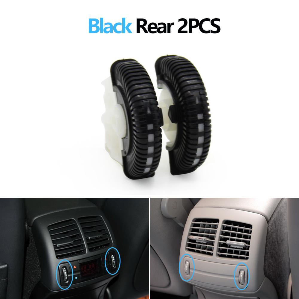 2PCS Front Rear Air Conditioning Control Roller AC Vent Base Rolling Wheel For Benz E Class W211 E200 E300 E230 E260 E280