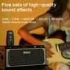 10W Portable Rechargeable Guitar Amp, 5 Channels, Bluetooth Acoustic/Electric Mini Amplifier With Reverb, Delay, 20 Drum Patterns, LED Display