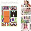 Cartoon Stickers Kids Building Blocks Digit Paster Puzzle Diy Stickers Gift Xmas