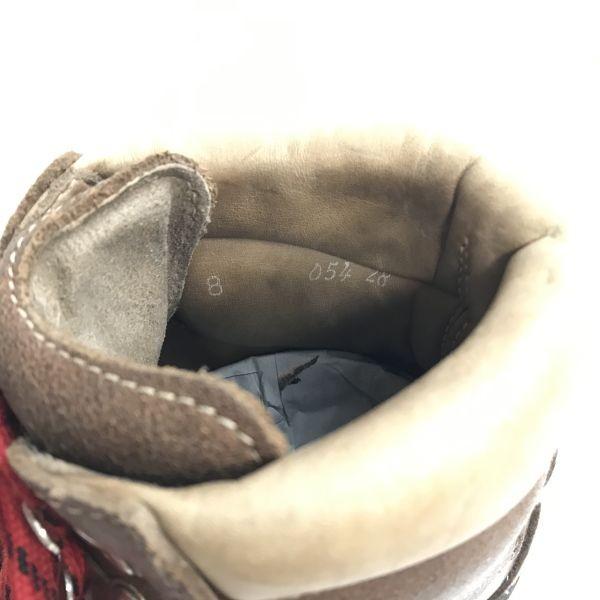 Kastinger leather trekking mountain boots 8 26.5 brown Austria 80s-90s?(USED)