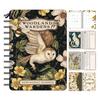 Glad Schrijvend Notitieboek Boswachters 2026 Wekelijkse Planner Spiraalgebonden met Natuur-Thema Milieuvriendelijke Papieren Journal Cover 17-Maanden Organizer