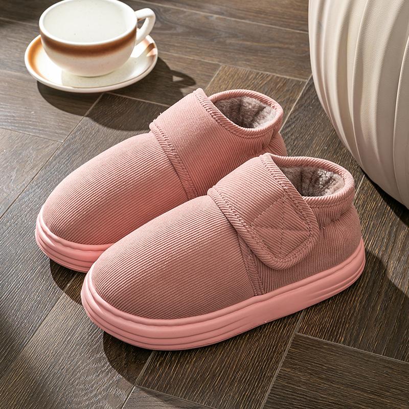 Men's cotton shoes winter bag heel non-slip velvet thickened cold-proof high-top warm elderly cotton slippers men's outer wear