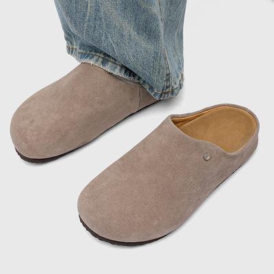 2025 Summer New Men's Casual Versatile Outdoor One-pedal Lazy Shoes Bag Head Half Slippers 45370-R