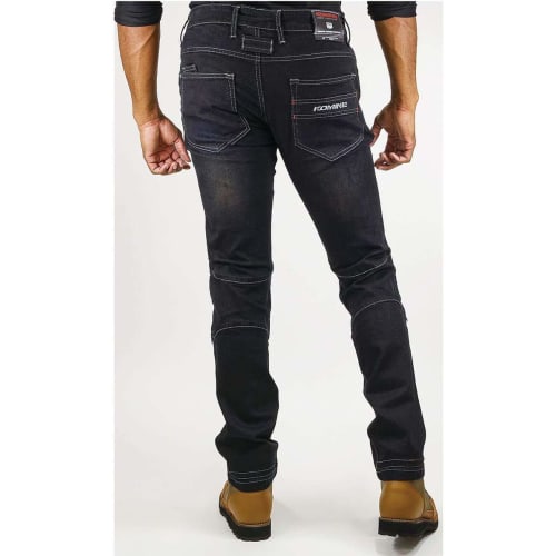 KOMINE Motorcycle Jeans Deep Indigo M WJ-737S Protector for Spring, Summer, and Autumn CE Standard Level 2 Stretch Material